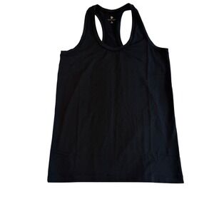 Flint Park Black Racerback Athletic Tank Top Women's Size L